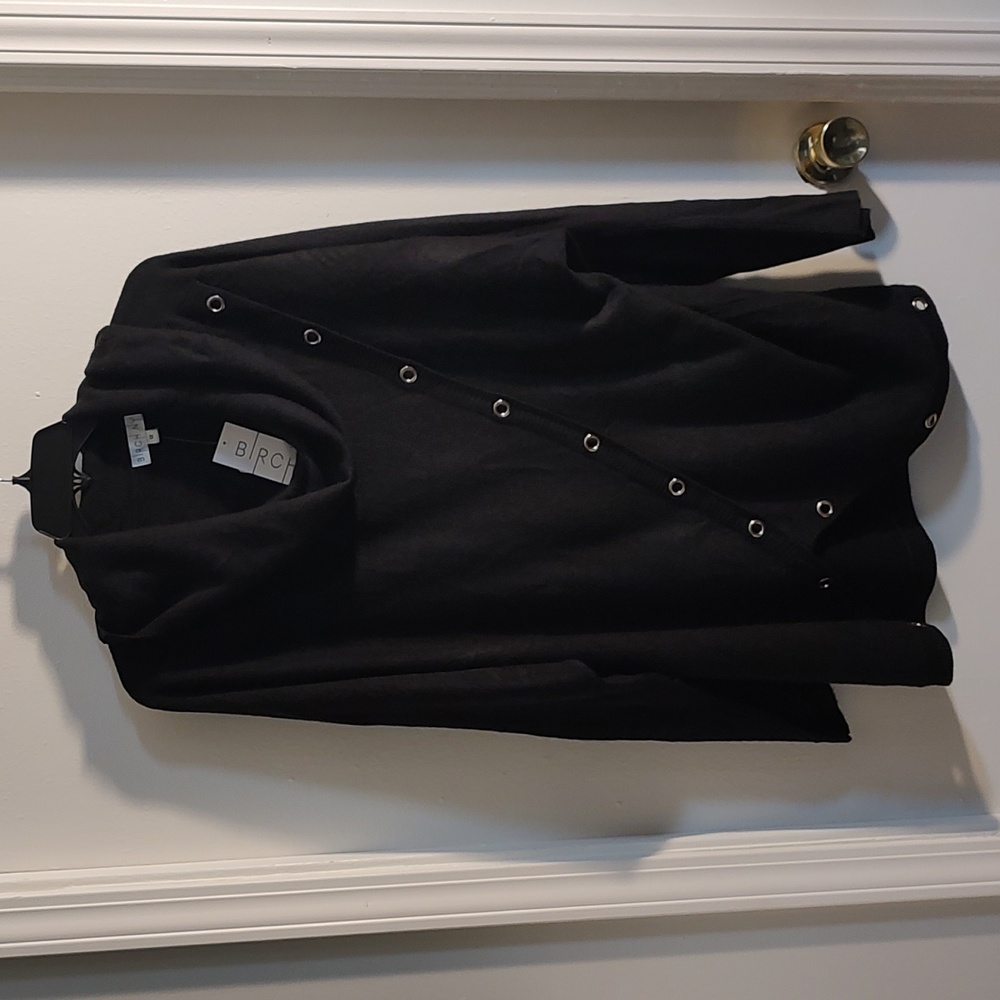 BRCH NY Ladies Black Sweater with Gold Accent Size 1X
